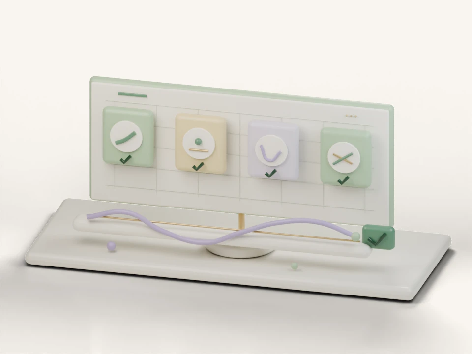 Pastel clay illustration of a momentum wave and four condition checks revealing the missing step before a setup is ready.