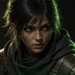 The scout's face, cut from the same desk card shown beside this sentence.